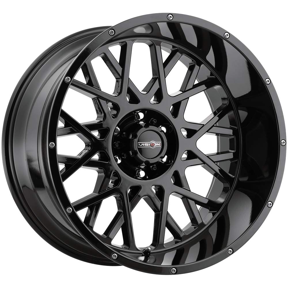 Vision 412 Rocker 18x9 6x5.5" -12mm Gloss Black Wheel Rim 18" Inch