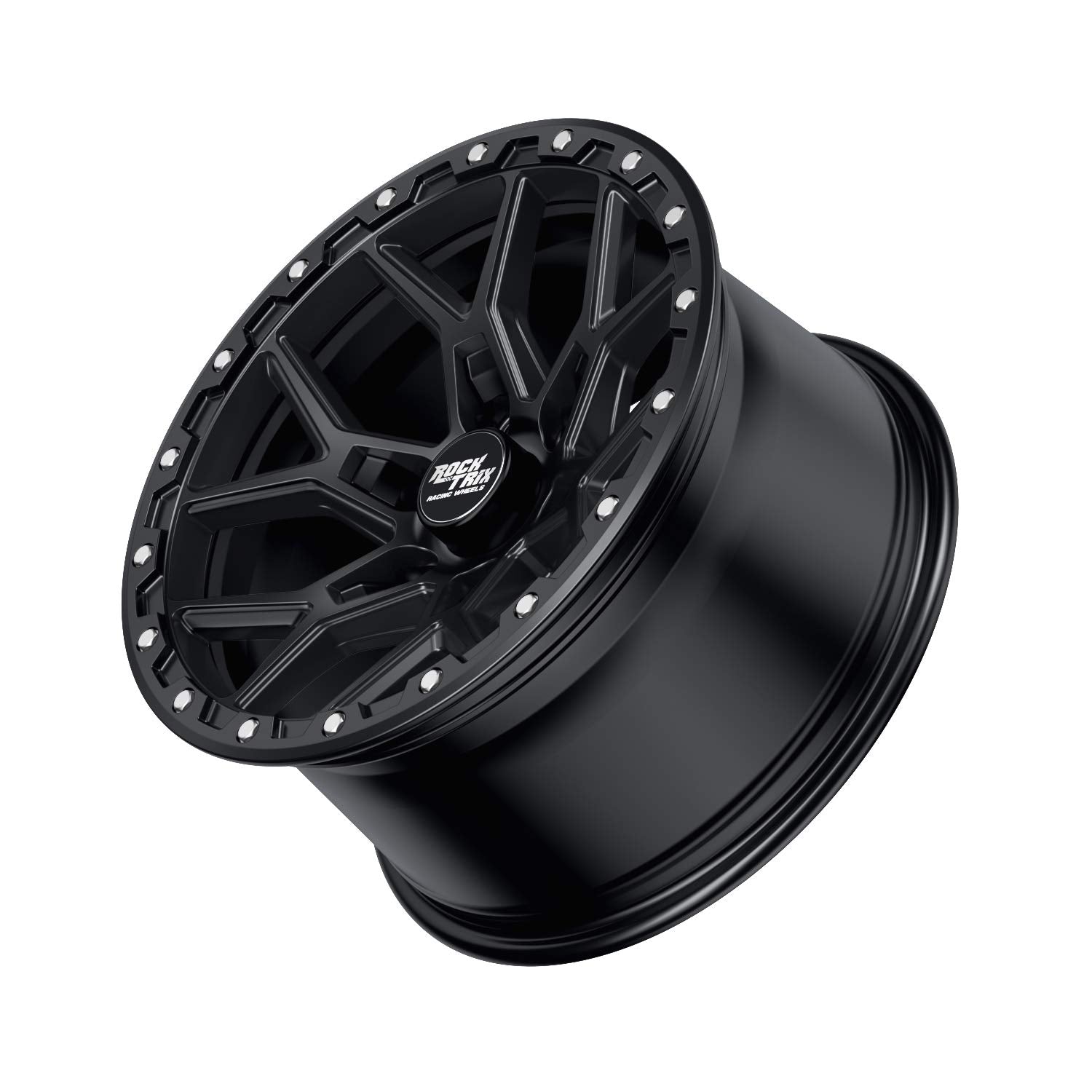 RockTrix RT107 20 inch Wheel Compatible with Chevrolet Silverado 1500 Tahoe 6x5.5" (6x139.7) Bolt Pattern, 20x9 (+12 Offset, 5.5 Backspace), Black, Also fits GMC Sierra Yukon and 2019+ Ram 1500