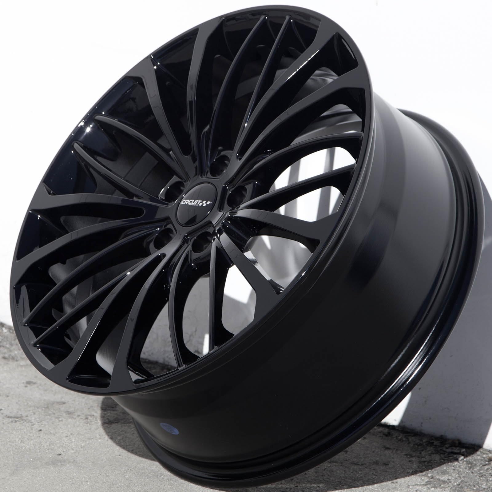 Circuit Performance CP36 19x8 Wheel Gloss Black 5x114.3 Bolt Pattern, 19 Inch, 40mm Offset, 73.1mm Compatible with Honda Accord, Civic, CRV, Nissan Altima, Toyota Camry etc